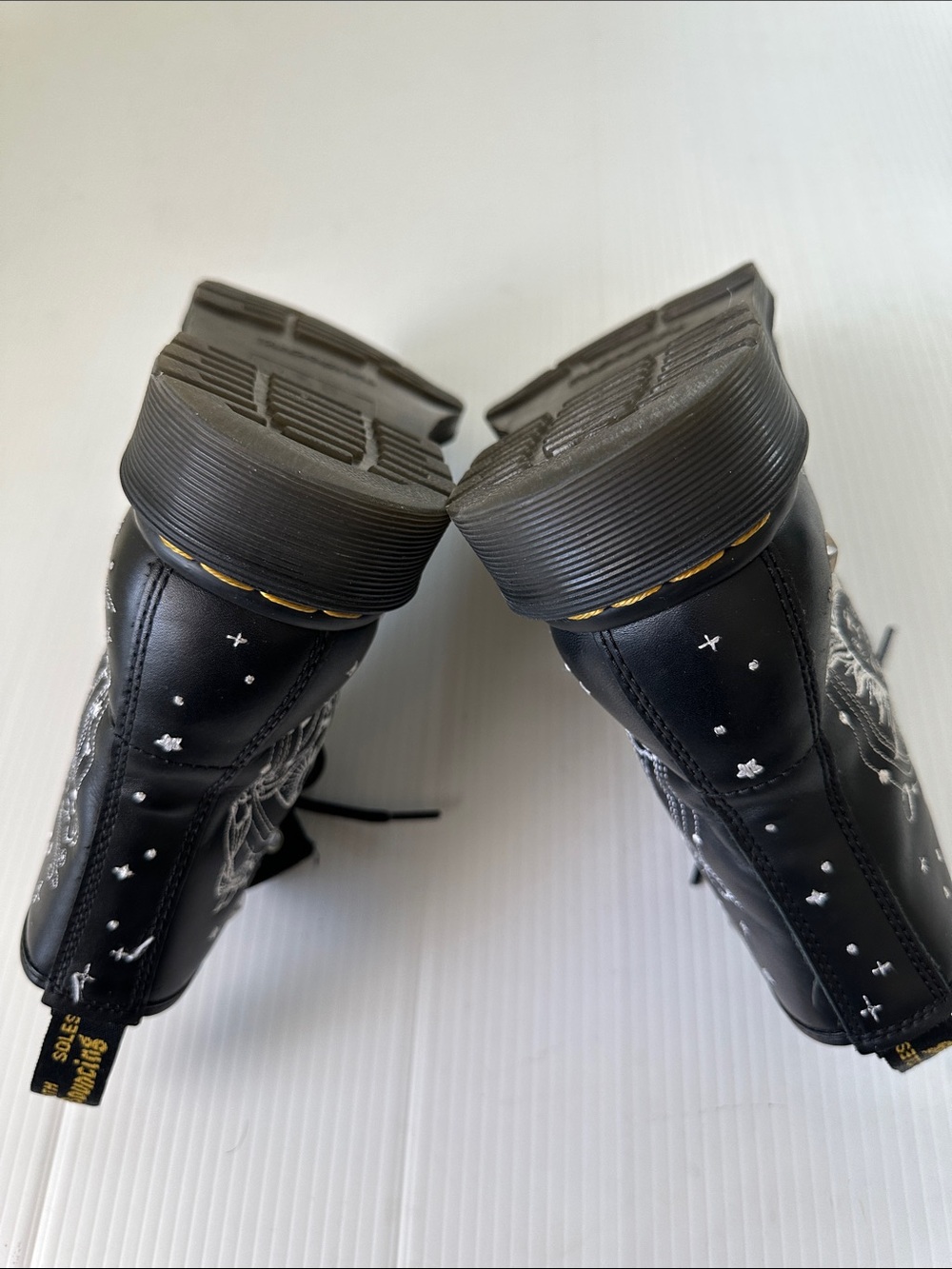 Dr. Martens 1460 Cosmic Embroidered Leather Lace Up Boots Black, 10 (42) - Picture 14 of 14